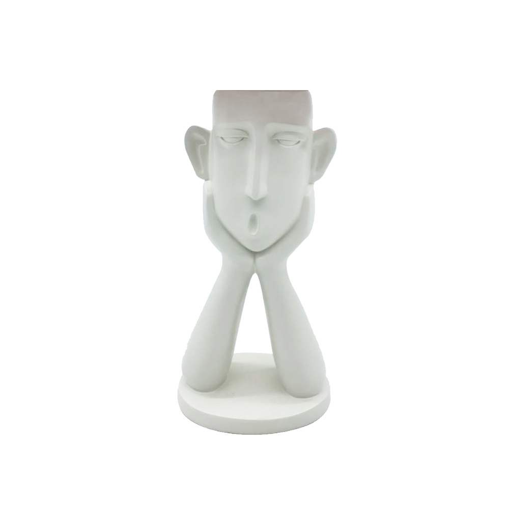021874-kTkkU-first-_1 Romance 1 Βαζο Φιγουρα 13x9x26cm Polyresin Ασπρο - Image 1