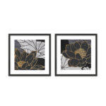 Figeres Πινακας 50x50x2cm MDF Πολυχρωμο Χαρτι Μαυρο
