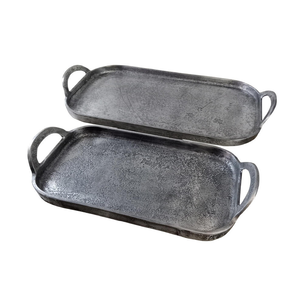 022196-eBhbT-first-_1 Kirat Δισκος 46x23x5cm Αλουμινιο Ασημι Αντικε - Image 1