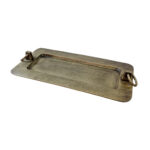 Klippe Δισκος Διακοσμησης 50x25x6cm Αλουμινιο Χρυσο Αντικε