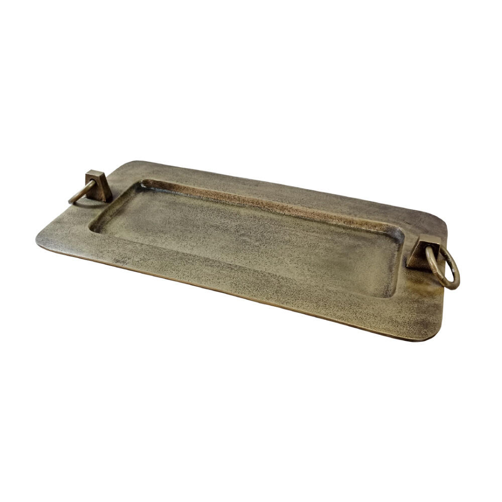 022212-QnJC0-first-_1 Klippe Δισκος Διακοσμησης 50x25x6cm Αλουμινιο Χρυσο Αντικε - Image 1
