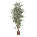Ficus Δεντρο Τεχνητο Σε Γλαστρα 170cm Polyester Πρασινο Pe/Pp
