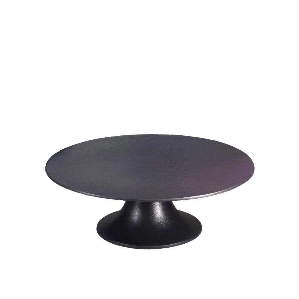 022459-1CXTL-first-_1 Mara Πλατω Με Ποδι 42x42x14cm Αλουμινιο Μαυρο - Image 1