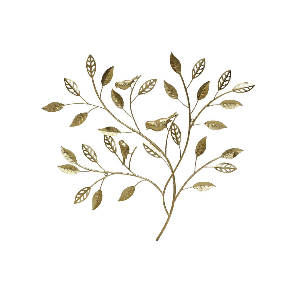 022481-2lDNf-first-_1 Olive Bird Διακοσμητικο Τοιχου 82x3x76cm Μεταλλο Χρυσο - Image 1