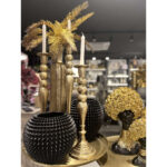 Dazzle Κηροπηγιο 15x15x46cm Αλουμινιο Χρυσο - Image 2