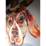 Imba Dog Πινακας Διακοσμησης 100x100x3cm Καμβας Πολυχρωμο Ξυλο - Image 2
