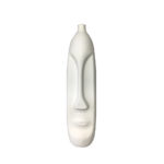 Barik White Βαζο 10x10x38cm Polyresin Λευκο