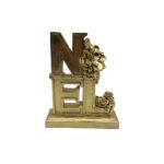 Noel Χριστουγεννιατικο Διακοσμητικο 16x5x20cm Polyresin Χρυσο
