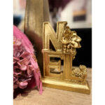 Noel Χριστουγεννιατικο Διακοσμητικο 16x5x20cm Polyresin Χρυσο - Image 2