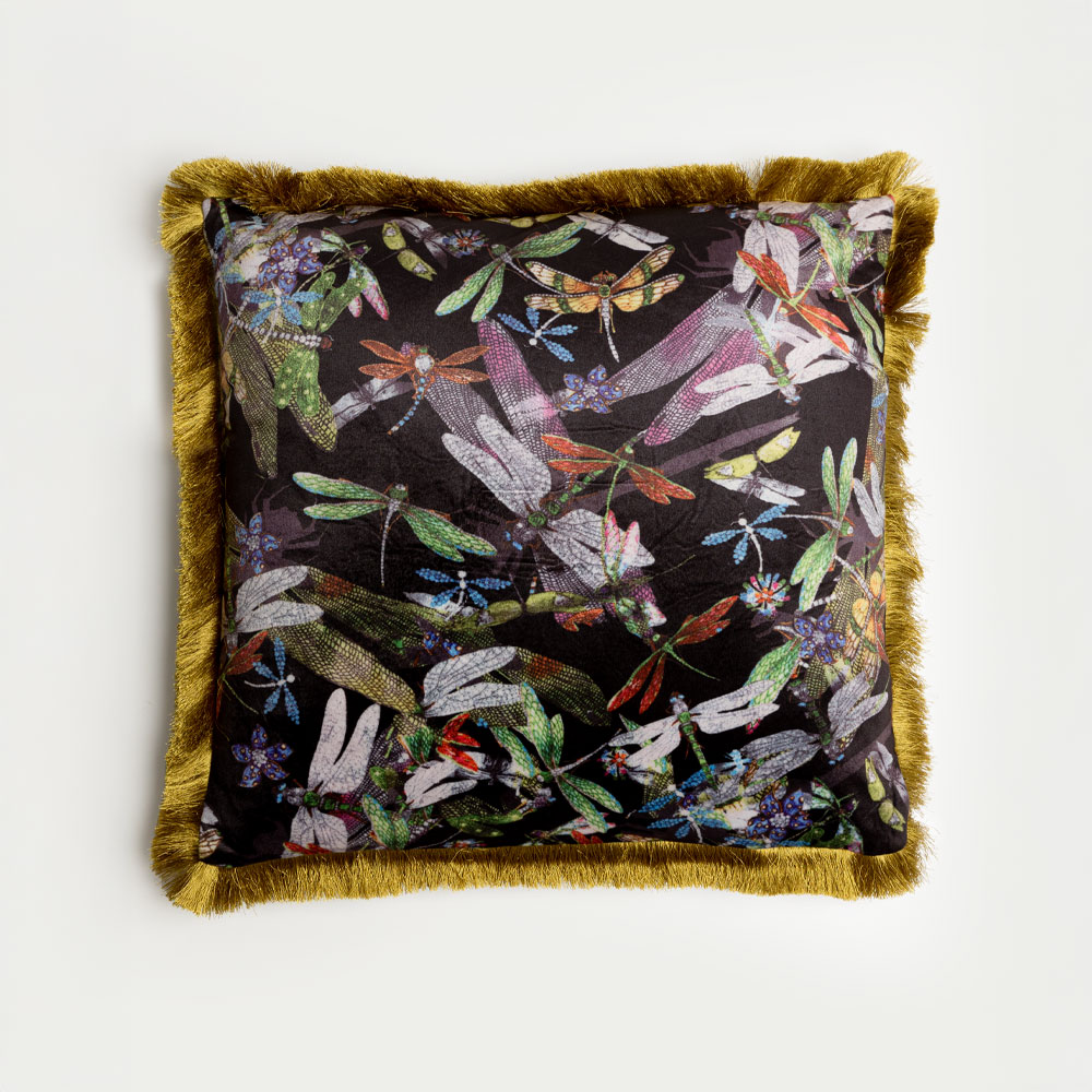 023394-Iu16R-first-_1 Dragonflies Διακοσμητικο Μαξιλαρι 45x45cm Polyester Πολυχρωμο - Image 1