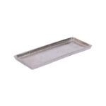 Gidea Δισκος Διακοσμησης 60x16x4cm Αλουμινιο Ασημι