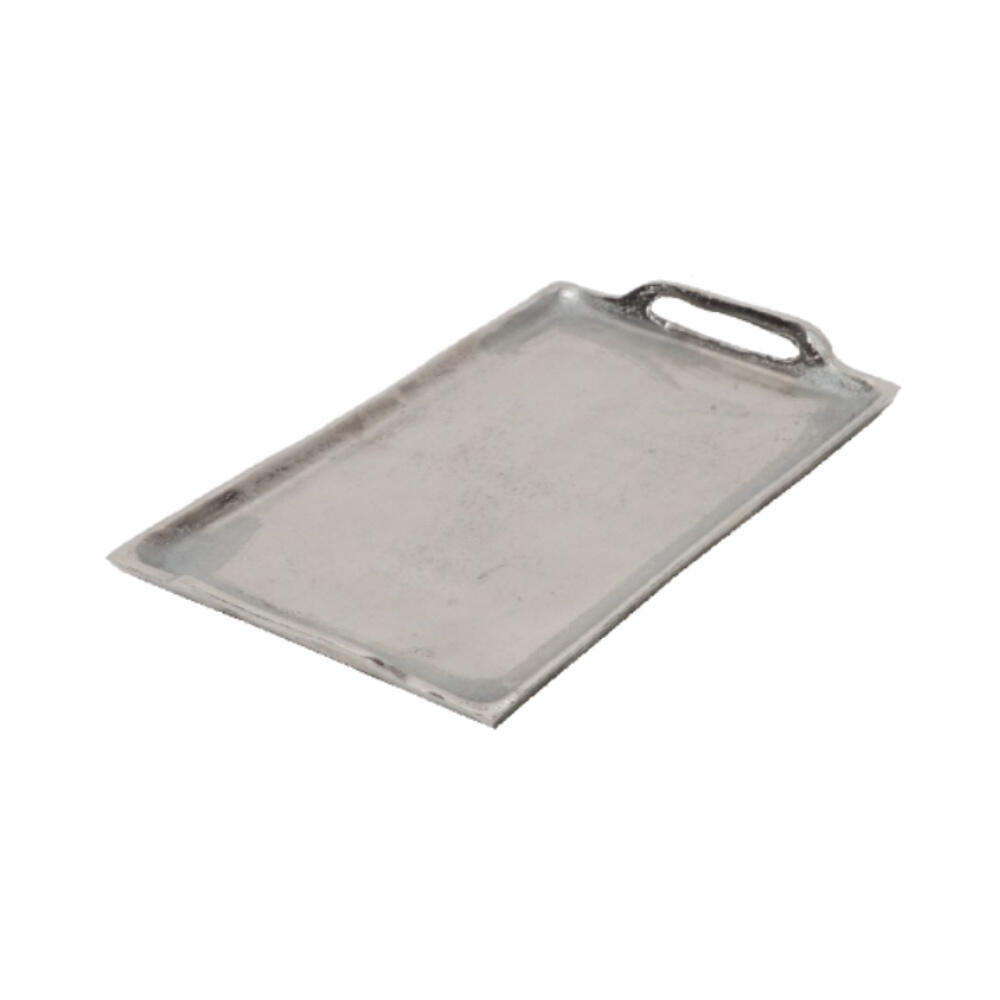 023608-8HUDE-first-_1 Dakar Δισκος Διακοσμησης 36x22x3cm Αλουμινιο Ασημι - Image 1