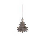 Jophie Tree Χριστουγεννιατικο Στολιδι Δεντρο 7x0.1x10cm Αλουμινιο Νικελ