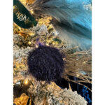 Dreamy Χριστουγεννιατικη Μπαλα 8x8x8cm Polyfoam Μπλε Υφασμα - Image 2