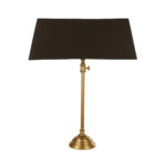 Lang Φωτιστικο Επιτραπεζιο 60x20x86cm Αλουμινιο Χρυσο Αντικε Μαυρο Υφασμα