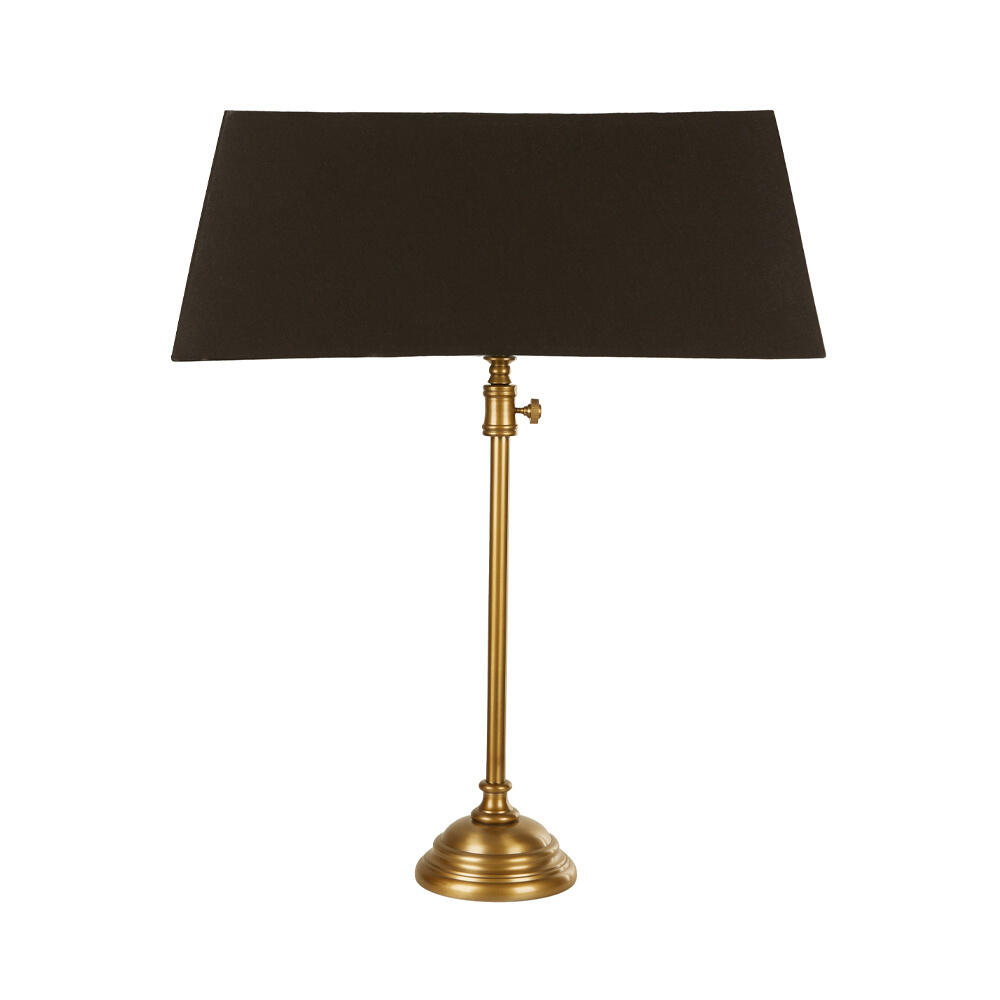 024403-MNn3l-first-_1 Lang Φωτιστικο Επιτραπεζιο 60x20x86cm Αλουμινιο Χρυσο Αντικε Μαυρο Υφασμα - Image 1