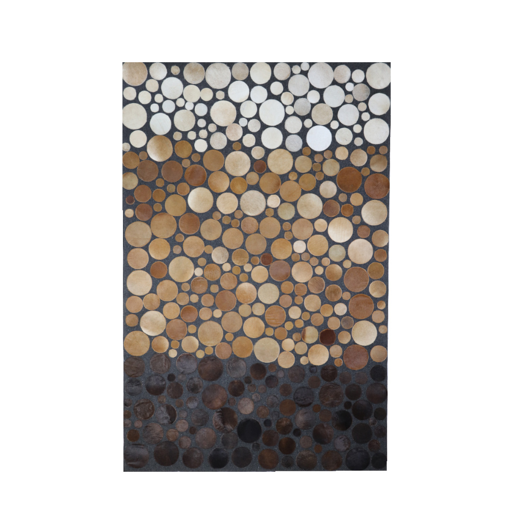 024841-ZUX4x-first-_1 Tods Χαλι Σαλονιου 160x240cm Δερμα Μαυρο Καφε Μαλλινο Μπεζ - Image 1