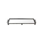 Lorry Δισκος Διακοσμησης 93x26x11cm Μεταλλο Μαυρο Καθρεπτης