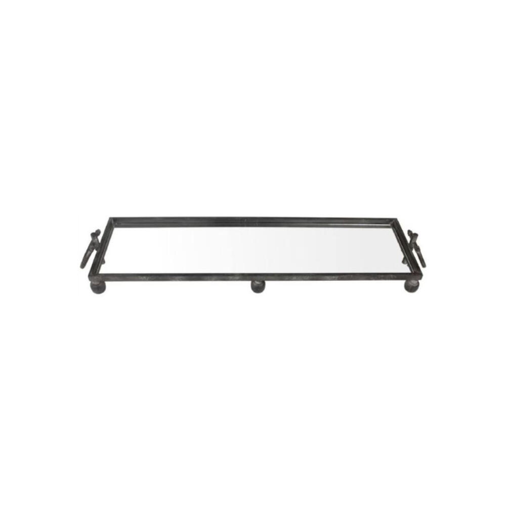024910-EBNBX-first-_1 Lorry Δισκος Διακοσμησης 93x26x11cm Μεταλλο Μαυρο Καθρεπτης - Image 1