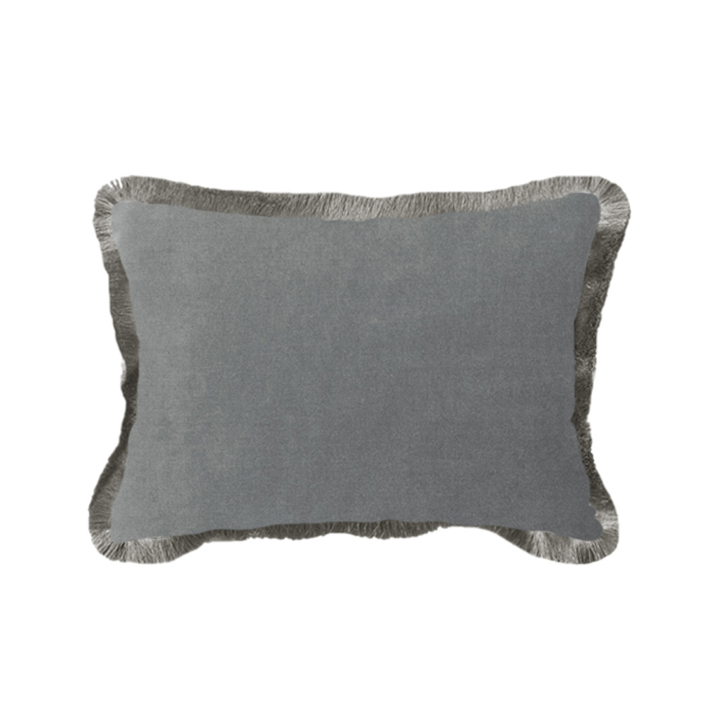 025262-zrKxU-first-_1 Argento Διακοσμητικο Μαξιλαρι 40x60cm Βελουδο Γκρι - Image 1