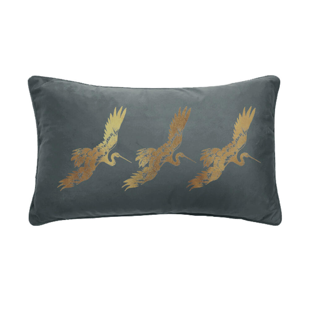 025277-TmLCD-first-_1 Creyr Διακοσμητικο Μαξιλαρι 30x50cm Βελουδο Γκρι Χρυσο - Image 1