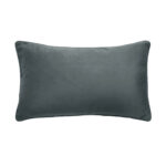 Creyr Διακοσμητικο Μαξιλαρι 30x50cm Βελουδο Γκρι Χρυσο - Image 2