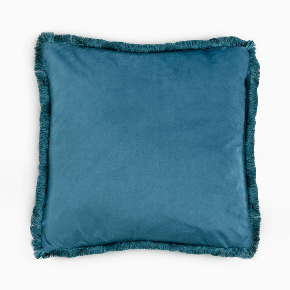 025377-3DJwW-first-_1 Moanne Διακοσμητικο Μαξιλαρι 45x45cm Βελουδο Πετρολ - Image 1