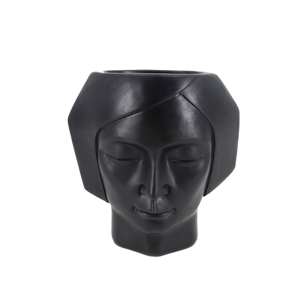 025434-XGTJV-first-_1 Viso 1 Κασπω 17x9x18cm Polyresin Μαυρο - Image 1