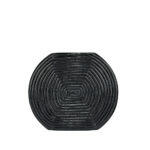 Linear Βαζο 28x6x24cm Αλουμινιο Μαυρο