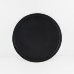 Luna Δισκος Διακοσμησης 36x36x2cm Αλουμινιο Μαυρο