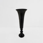 Flores Βαζο 19x19x55cm Αλουμινιο Μαυρο