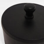 Boite Δοχειο Αποθηκευσης Με Καπακι 14x14x10cm Αλουμινιο Μαυρο - Image 2