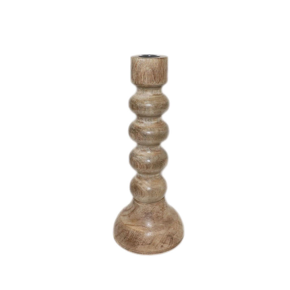 026534-QrvxY-first-_1 Bolh Κηροπηγιο 13x13x30cm Ξυλο Φυσικο - Image 1