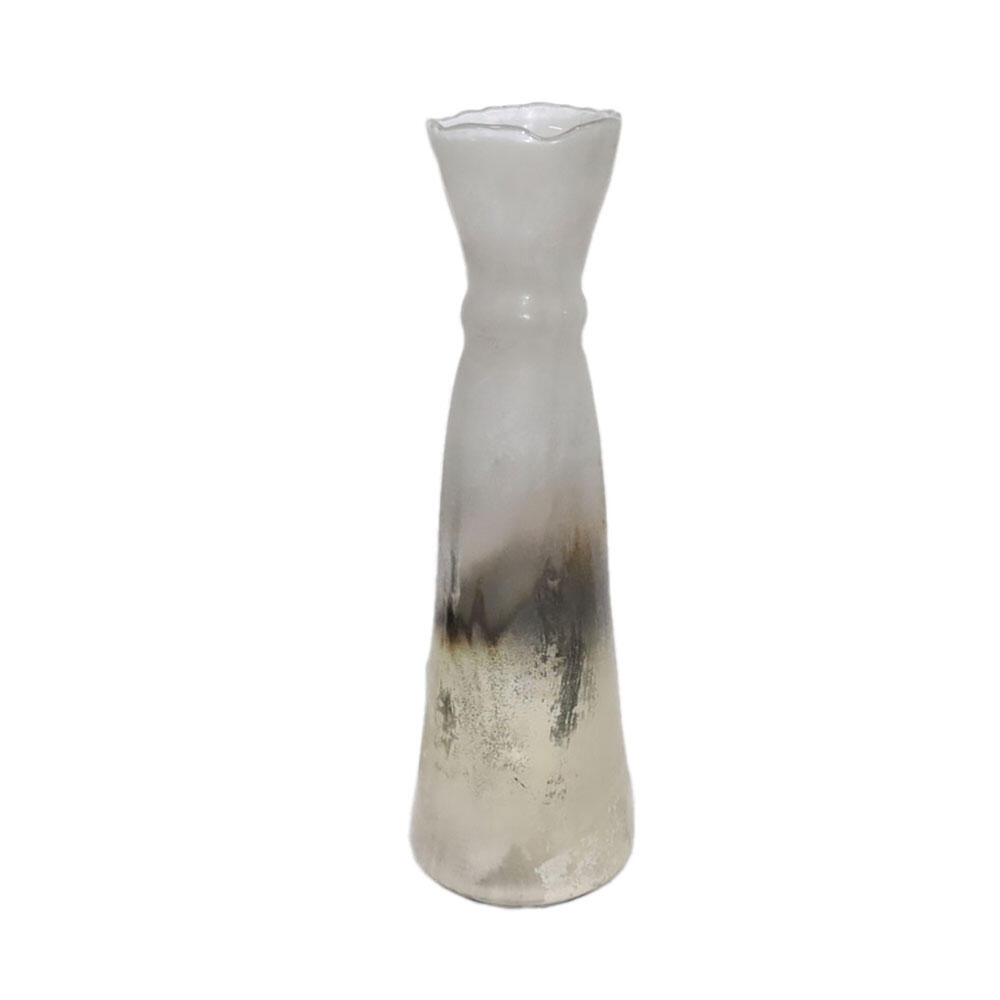 027019-sa1bN-first-_1 Jeg Βαζο 18x18x56cm Γυαλι Χρυσο Μπρονζε Ασημι - Image 1