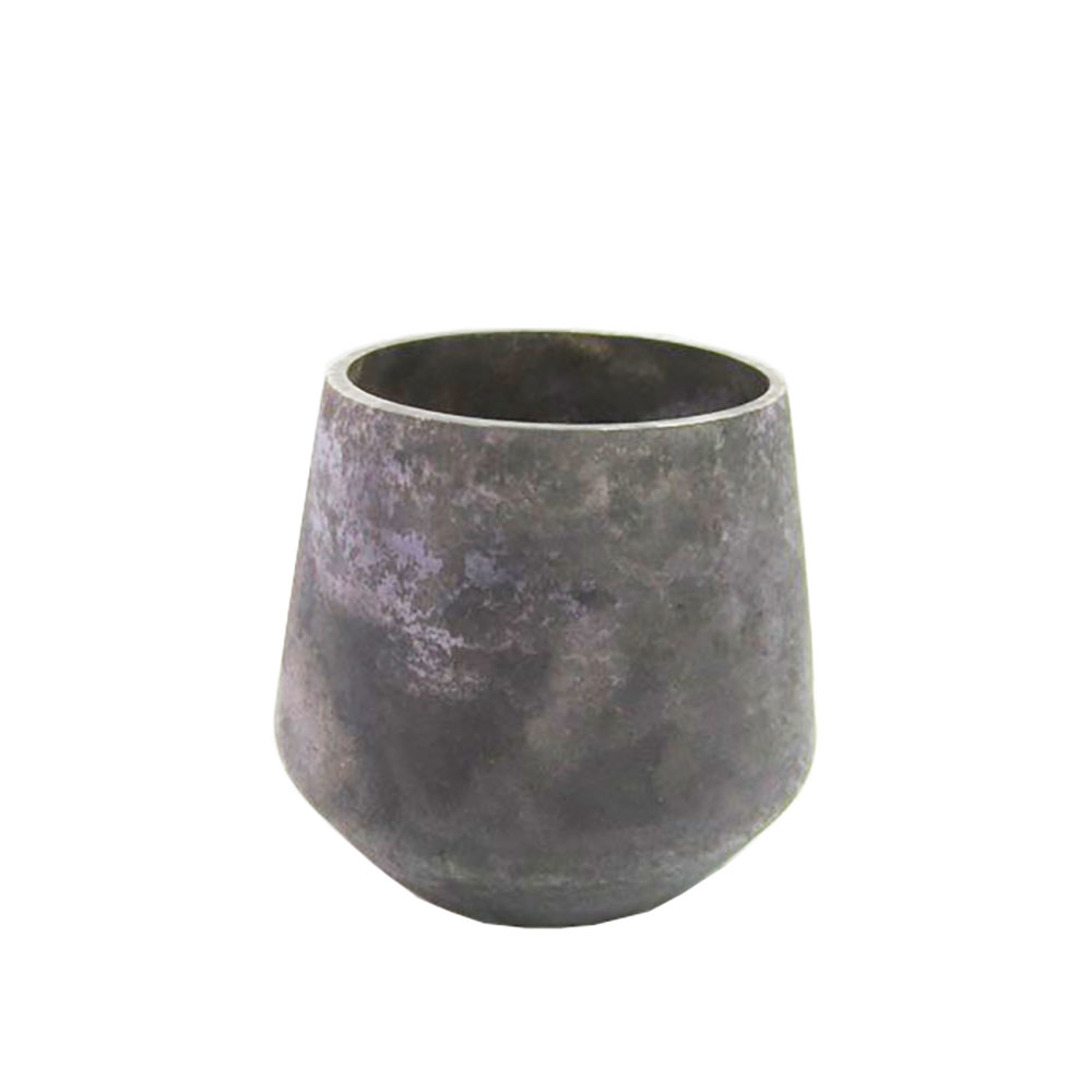027027-lPoFk-first-_1 Cinza Βαση Ρεσω 13x13x11cm Γυαλι Γκρι Χρυσο - Image 1