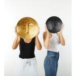 Face Deco Τοιχου 30x30x6cm Αλουμινιο Μαυρο Rough - Image 2