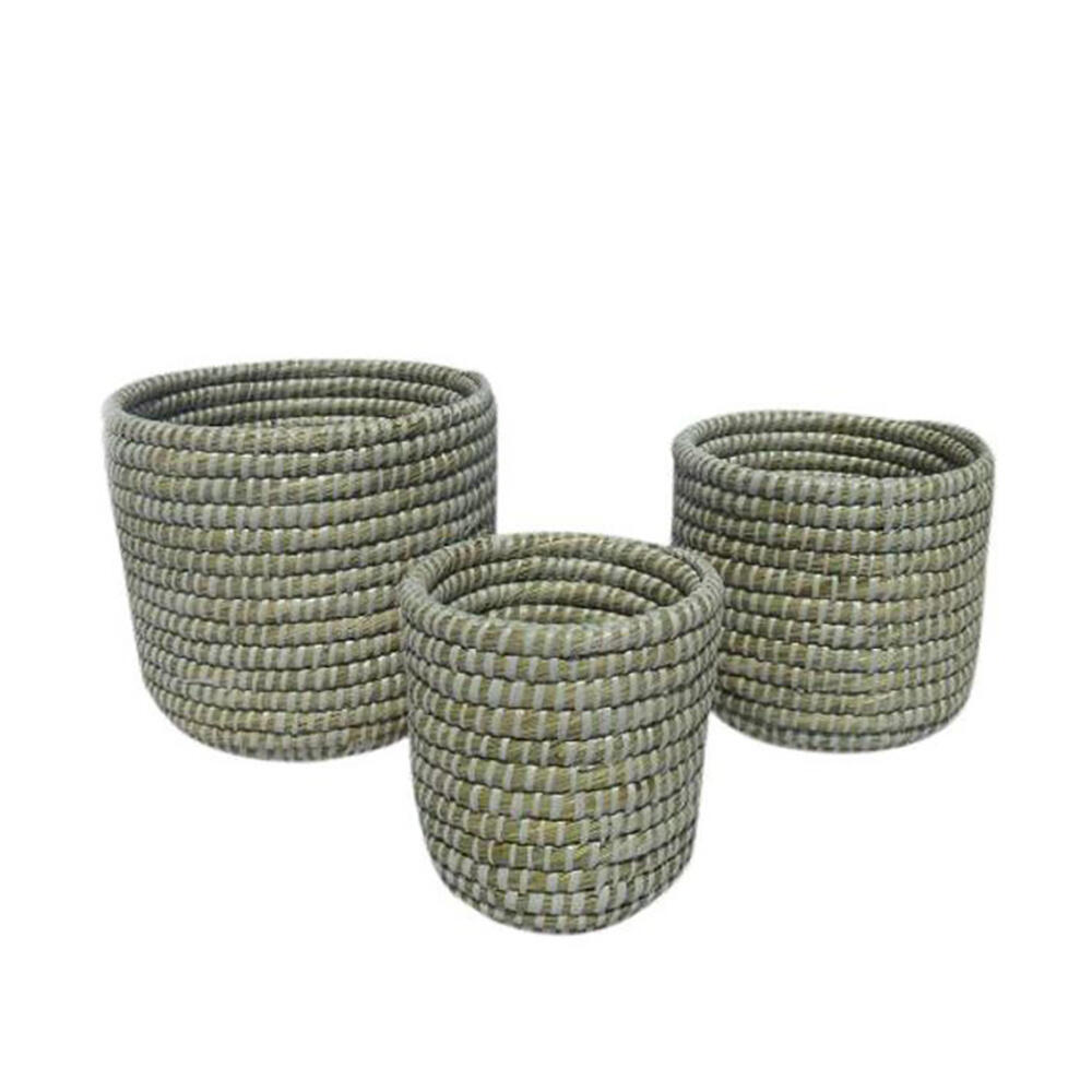 027421-5N0vU-first-_1 Nile Κασπω Set 3τμχ 25x25x25cm Kansgrass Φυσικο Λευκο Pvc - Image 1