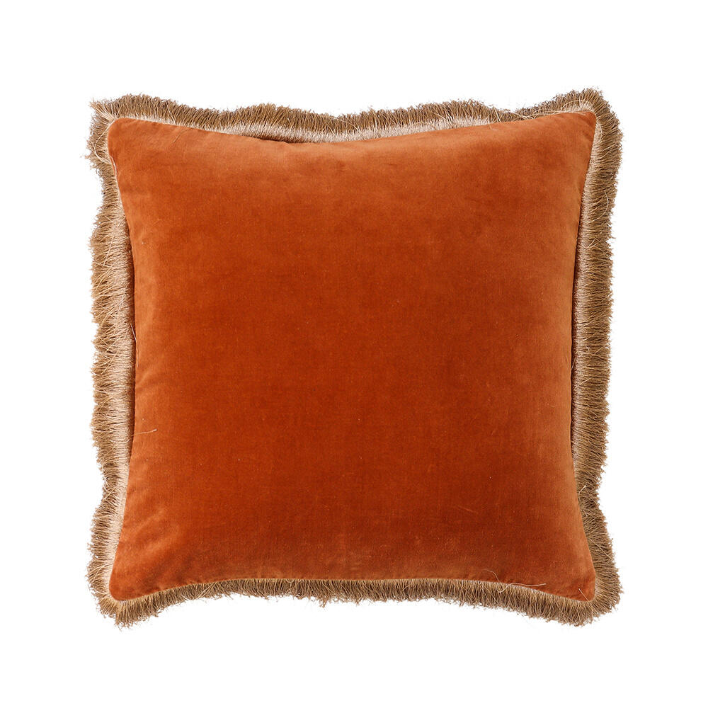 027875-dH0rm-first-_1 Luxurius Διακοσμητικο Μαξιλαρι 50x50cm Βαμβακι Terracotta Βελουδο - Image 1