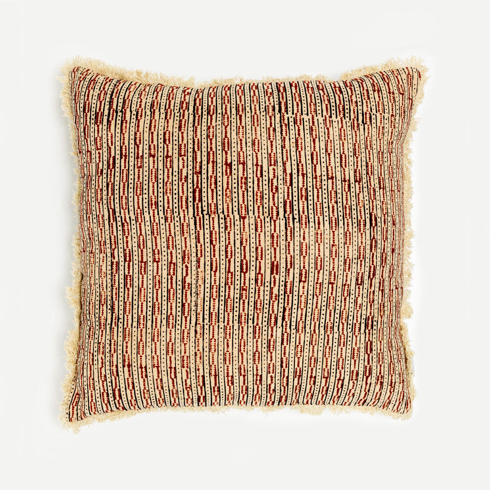 027904-AEA7w-first-_1 Fired Brick B Διακοσμητικο Μαξιλαρι 50x50cm Βαμβακι Κεραμιδι Μπεζ Βισκοζη - Image 1