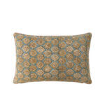 Venetian Διακοσμητικο Μαξιλαρι 40x60cm Βαμβακι Aqua Χρυσο Βισκοζη