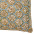 Venetian Διακοσμητικο Μαξιλαρι 40x60cm Βαμβακι Aqua Χρυσο Βισκοζη - Image 3