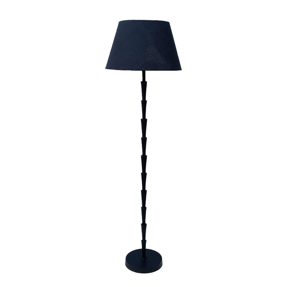 028248-DltIL-first-_1 Marty Φωτιστικο Επιδαπεδιο 28x45x150cm Αλουμινιο Μαυρο Υφασμα Μαυρο - Image 1
