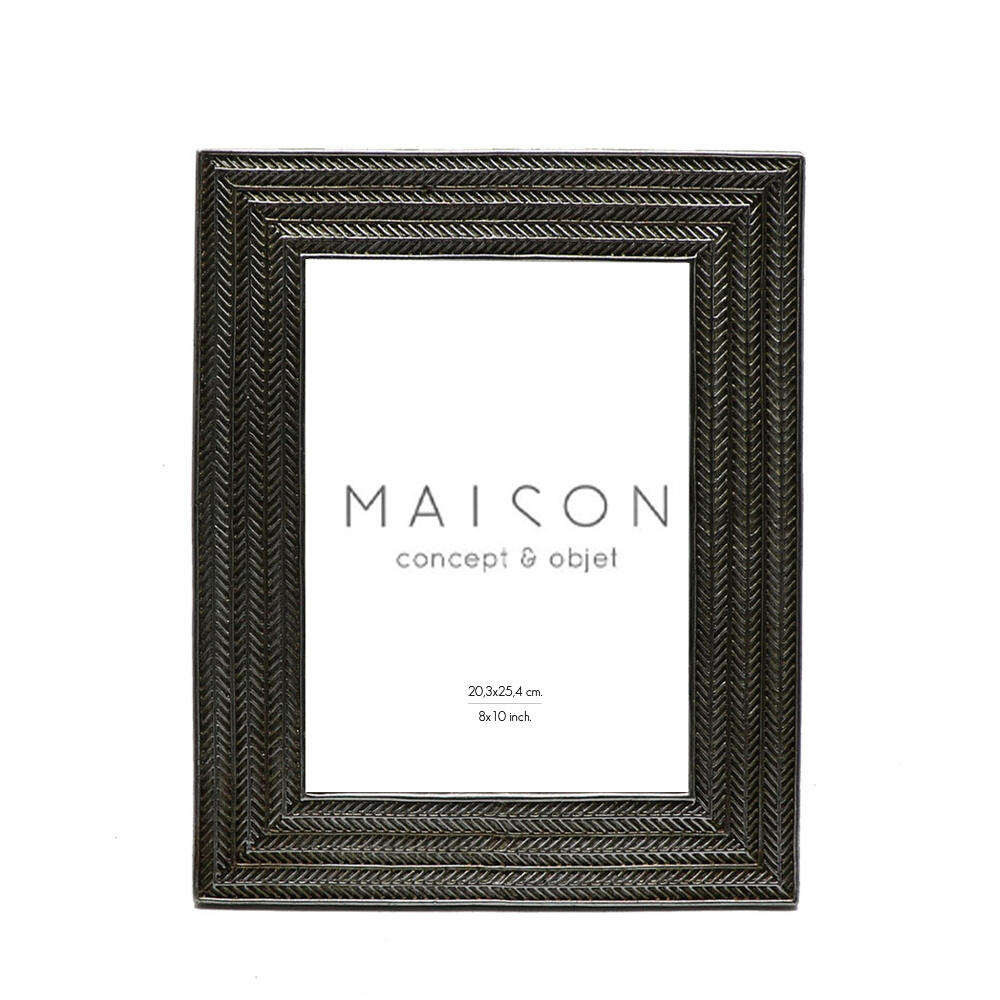 028372-5WALx-first-_1 Argent Κορνιζα 25x18.5x23cm Polyresin Ασημι Αντικε Γυαλι - Image 1