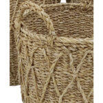 Almar Καλαθι Αποθηκευσης Set 3τμχ 36x36x30cm Seagrass Φυσικο - Image 2