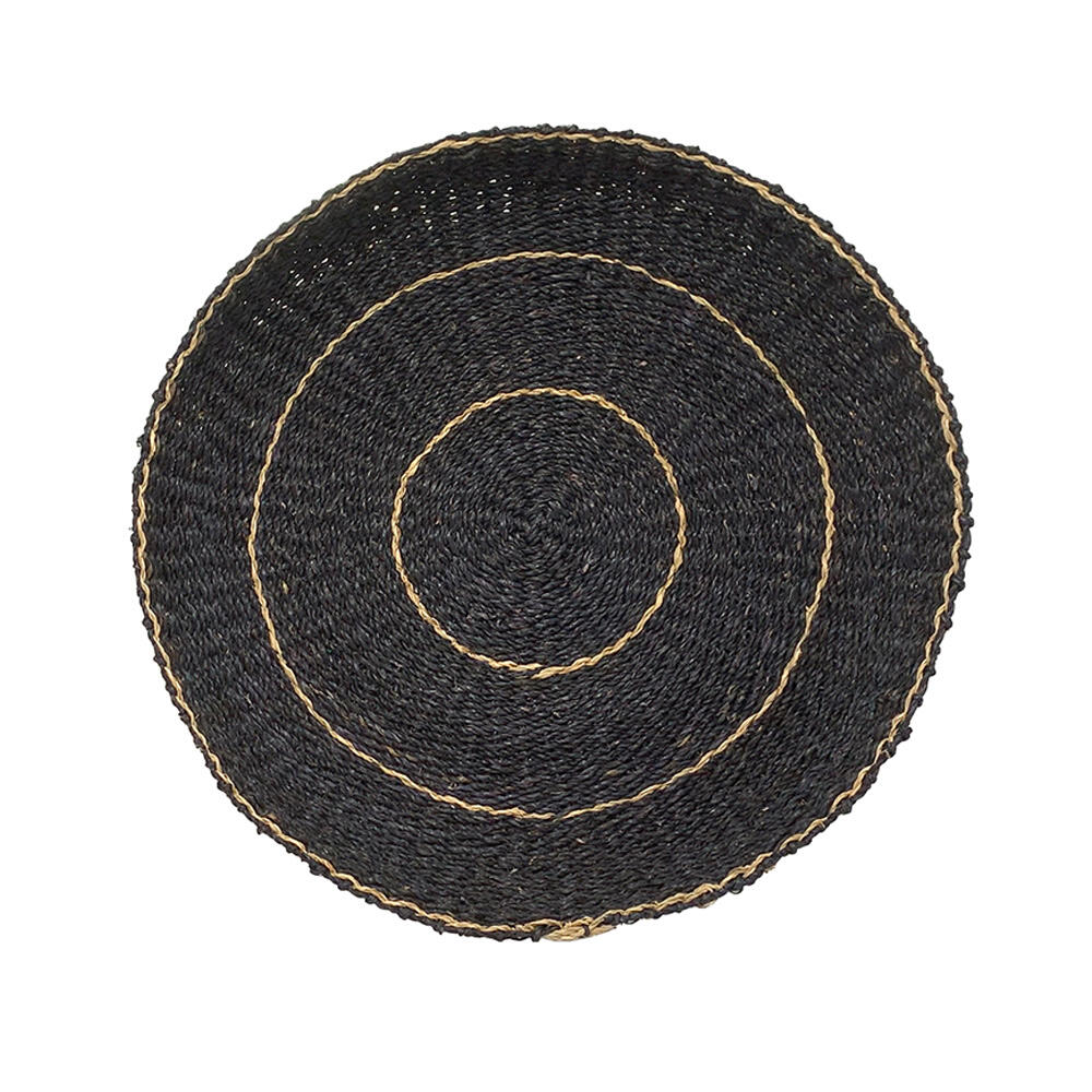 028741-iHTmd-first-_1 Jabbar Negro Διακοσμητικο Τοιχου 61x61x7cm Seagrass Μαυρο Φυσικο - Image 1