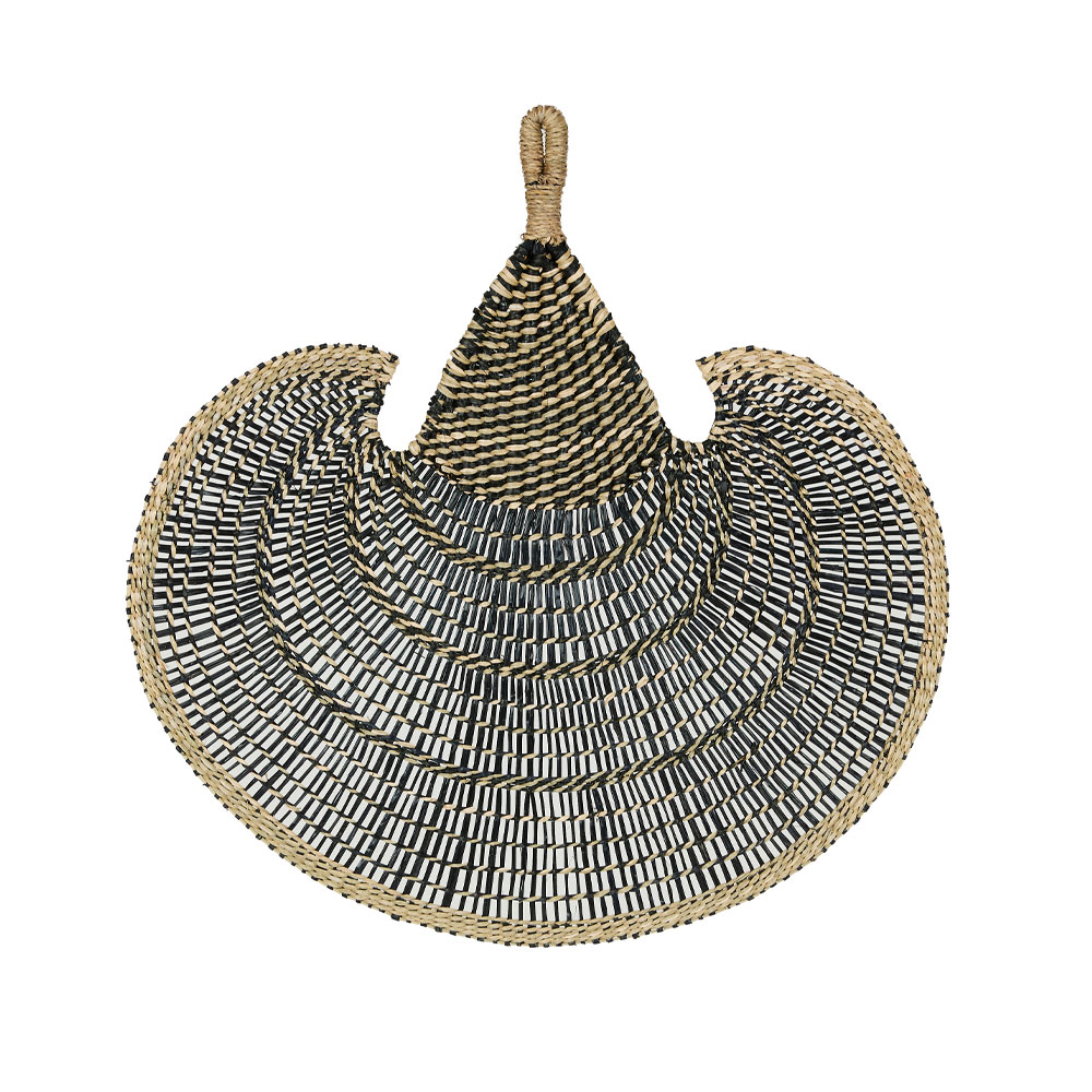 028747-qoopL-first-_1 Jabbar Διακοσμητικο Τοιχου 85x59cm Seagrass Φυσικο Μαυρο - Image 1