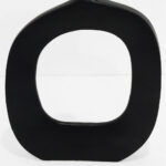 Abstract Oval Βαζο 31x5x41cm Αλουμινιο Μαυρο - Image 3