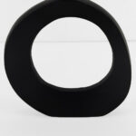Abstract Circle Βαζο 26x4x31cm Αλουμινιο Μαυρο - Image 3