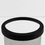 Titul Κηροπηγιο 14x14x18cm Αλουμινιο Μαυρο Διαφανο Γυαλι - Image 2