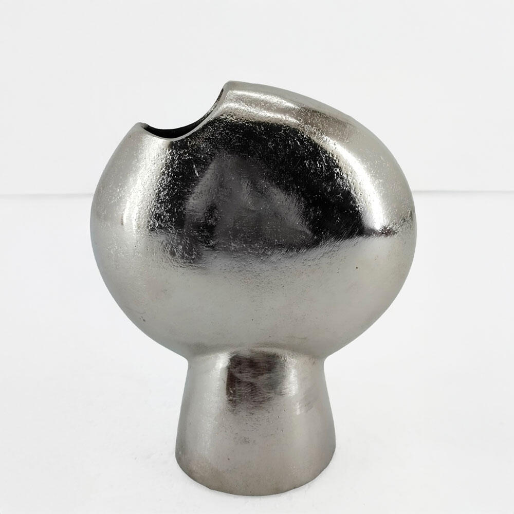 029025-24x6T-first-_1 Doto Βαζο 16x8x18cm Αλουμινιο Silver Nickel - Image 1